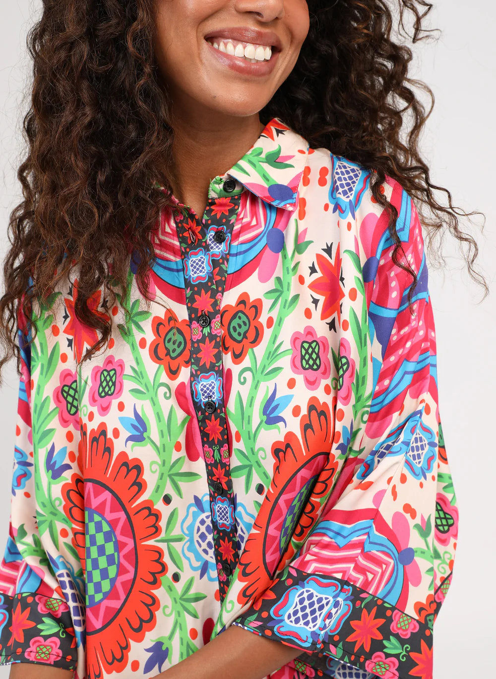 AN'GE "Sarlena Shirt" (Illana Multico)
