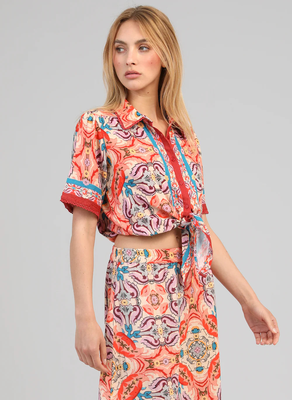 LA'NGE "Saturna Shirt" (Folka Corail)