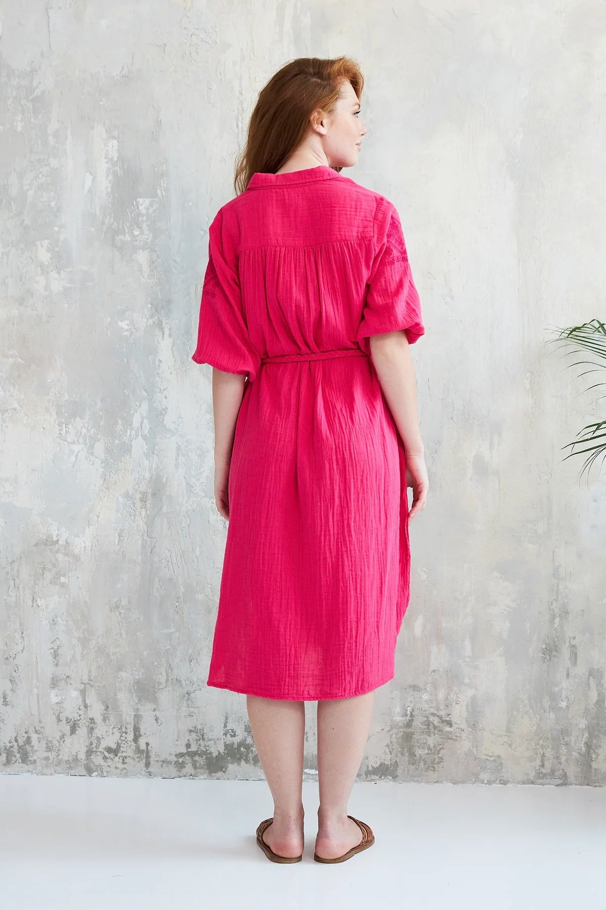CHICO SOLEIL "Sheri Dress" (Black/Pink)