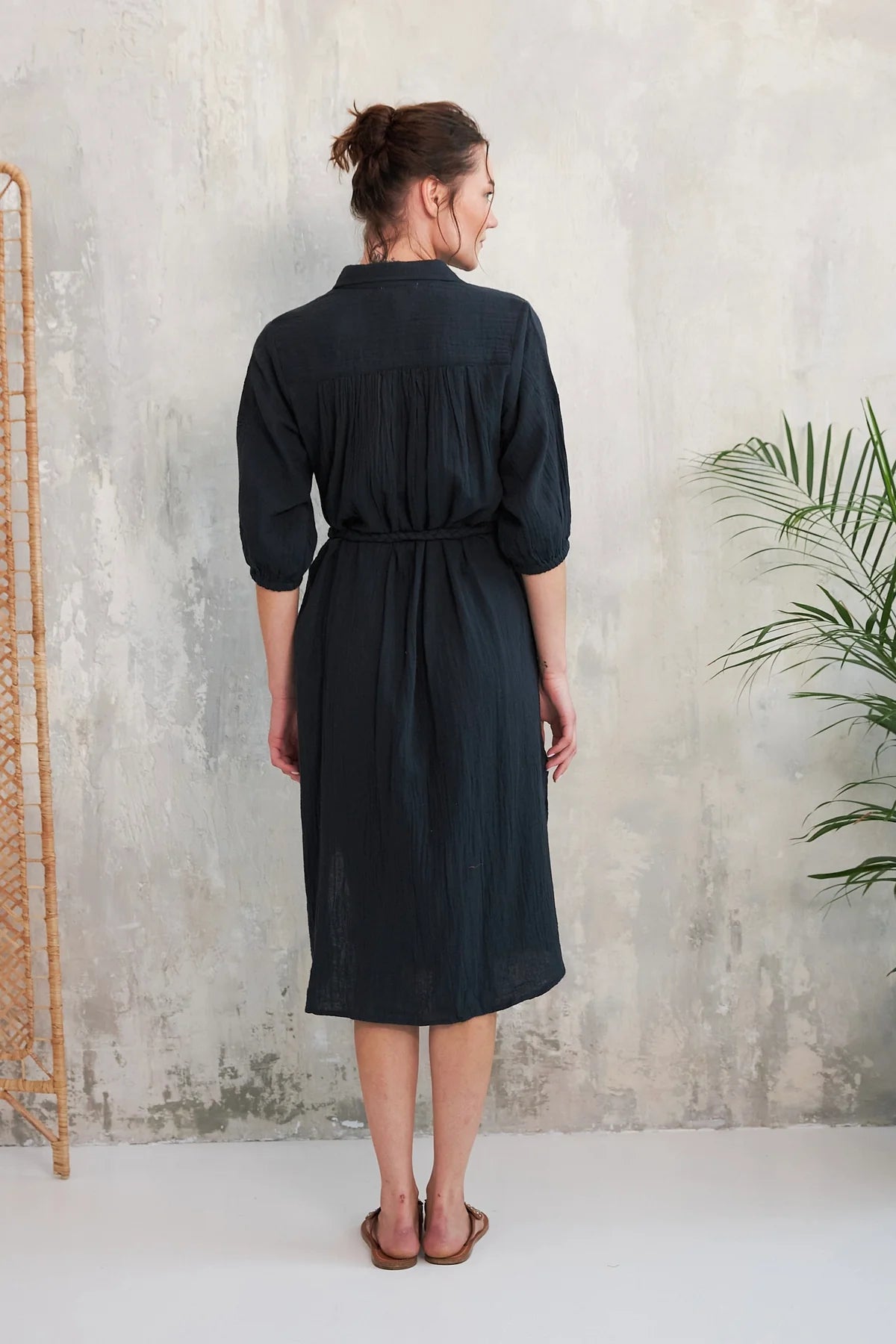 CHICO SOLEIL "Sheri Dress" (Black/Pink)