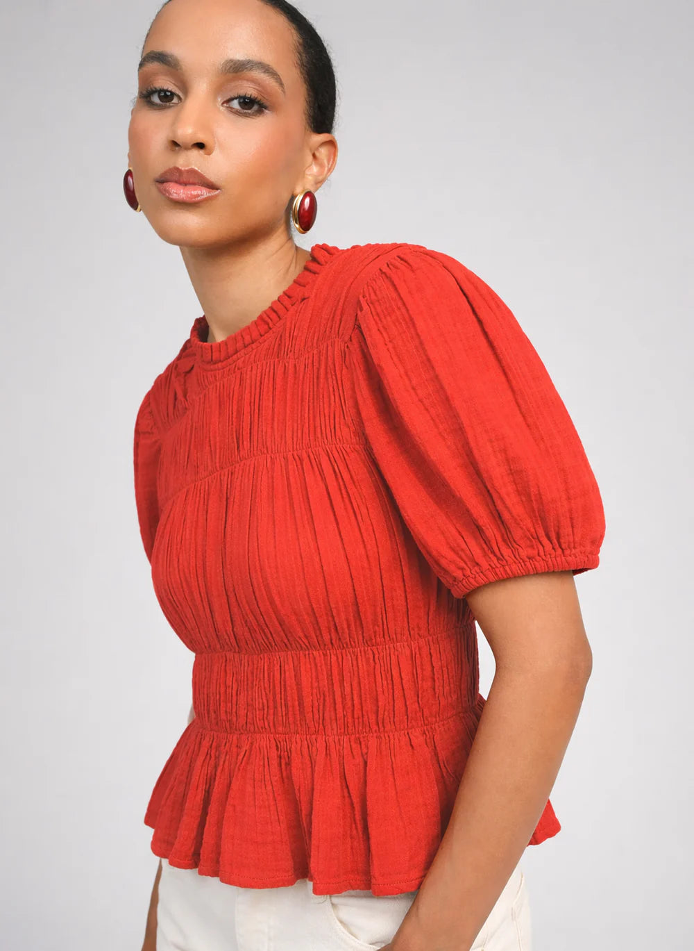 An'ge "Sizaya blouse" (Red)