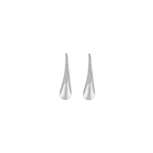 The Passion Waterproof Smooth Drop Post Earrings in silver plating offer a bold, fashionable look perfect for both party and everyday wear. Hypoallergenic and non-tarnish, they are designed to withstand sport and pool activities while maintaining sophisticated style and comfort.