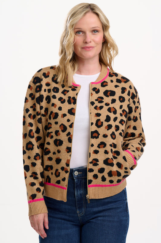 SUGARHILL "Solana Bomber" (Tan/Black)