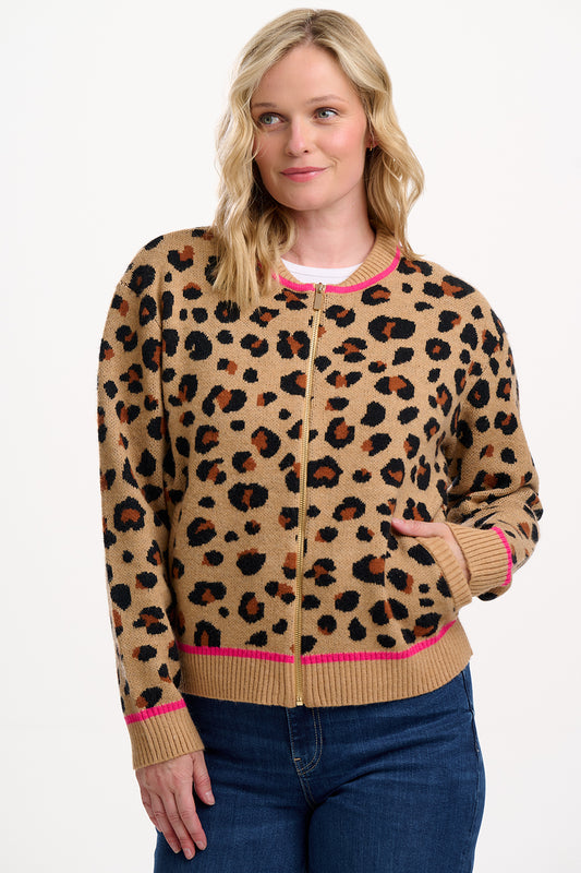 SUGARHILL "Solana Bomber" (Tan/Black)
