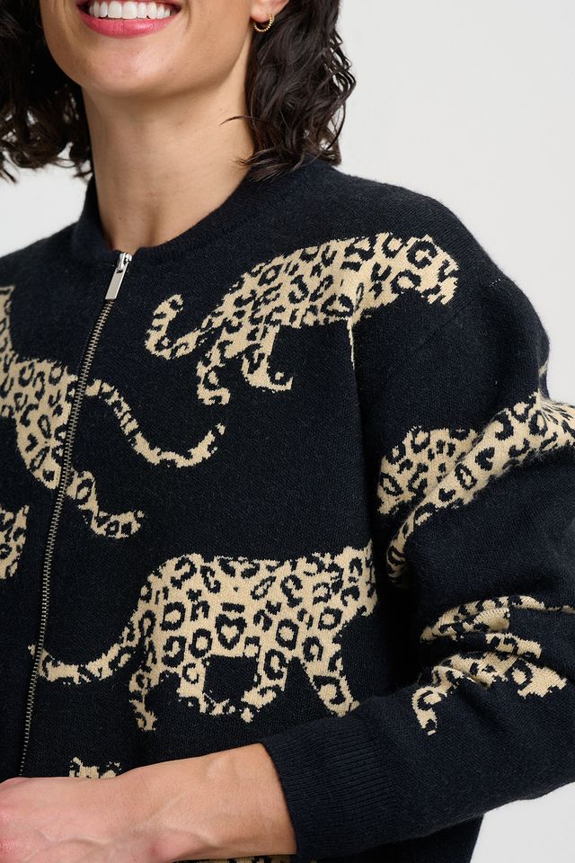 SUGARHILL"Solana Leopard" (Monochrome Leopards)