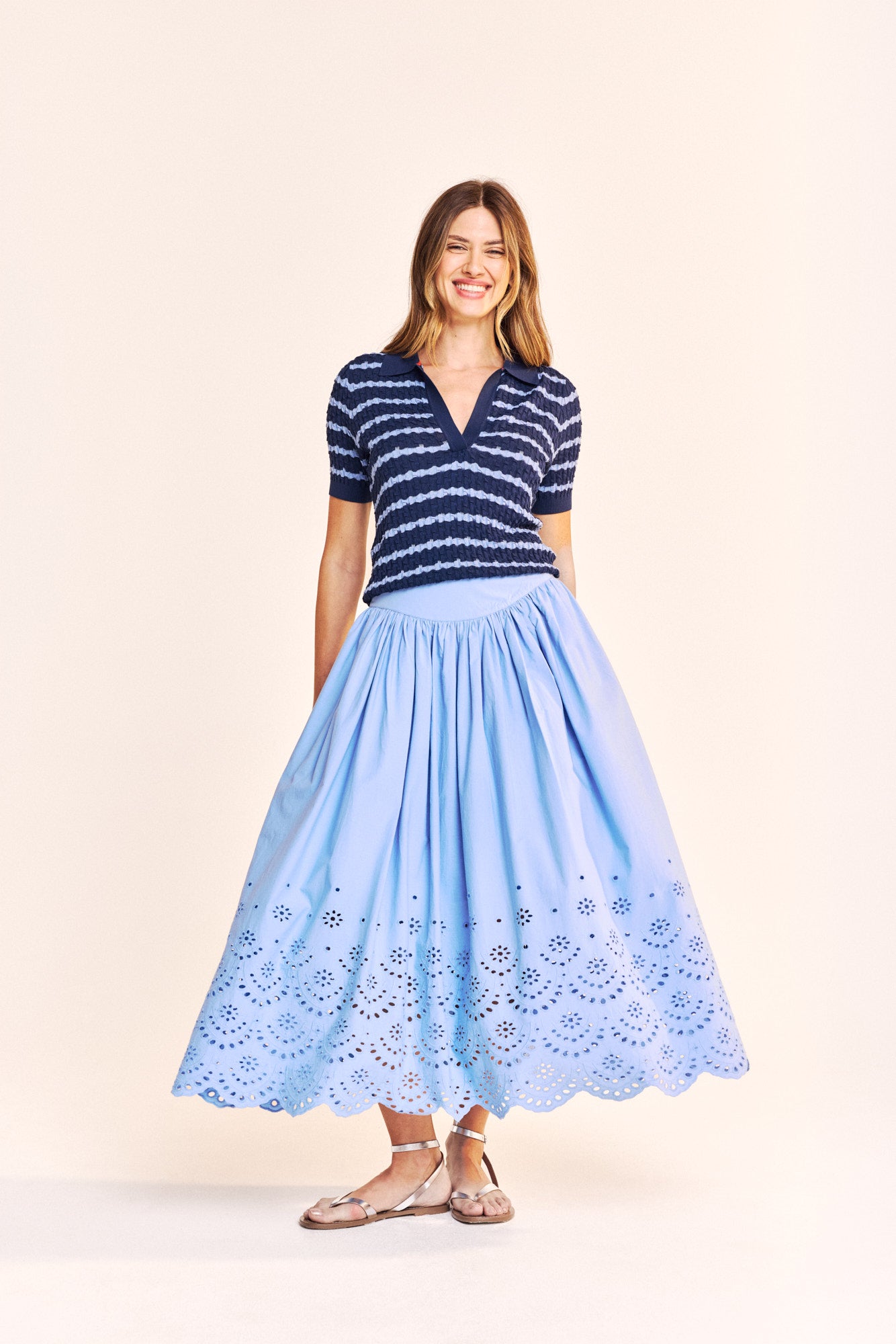 ONE COLLECTIVE "Solvang Skirt" (Blue)