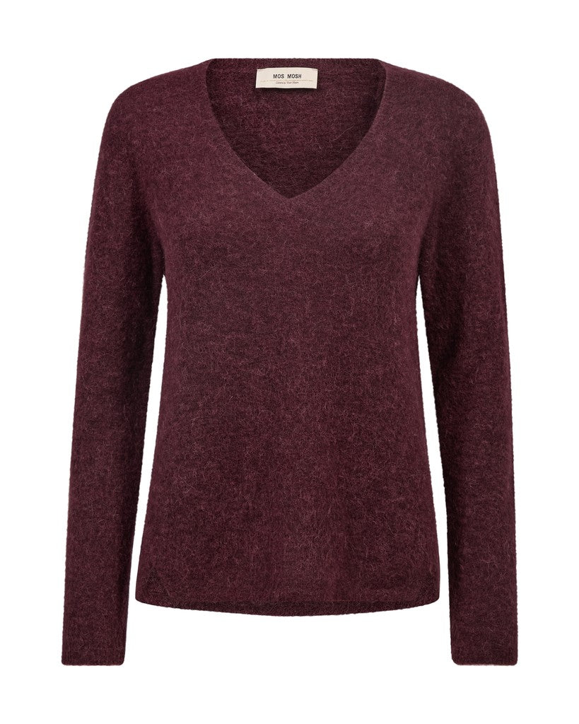 MOS MOSH "MMMape Sophia V-Neck Knit" (Port Royale)