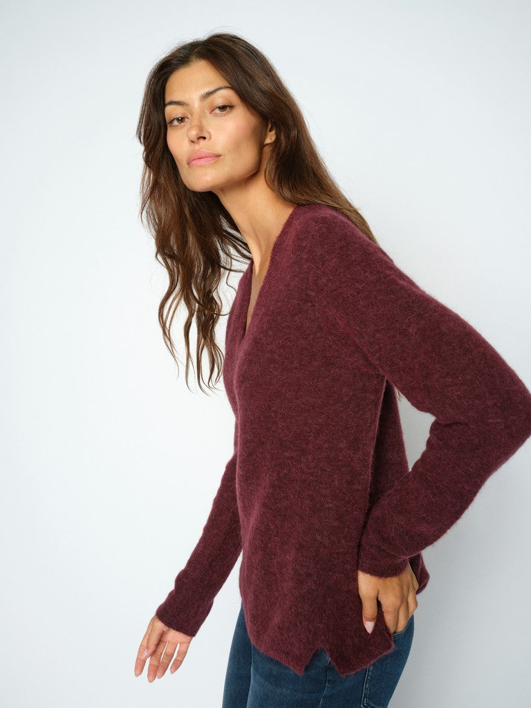 MOS MOSH "MMMape Sophia V-Neck Knit" (Port Royale)