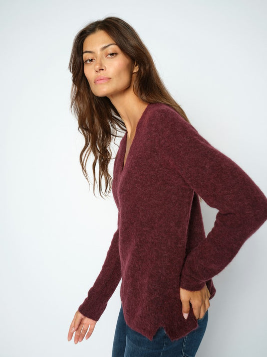 MOS MOSH "MMMape Sophia V-Neck Knit" (Port Royale)