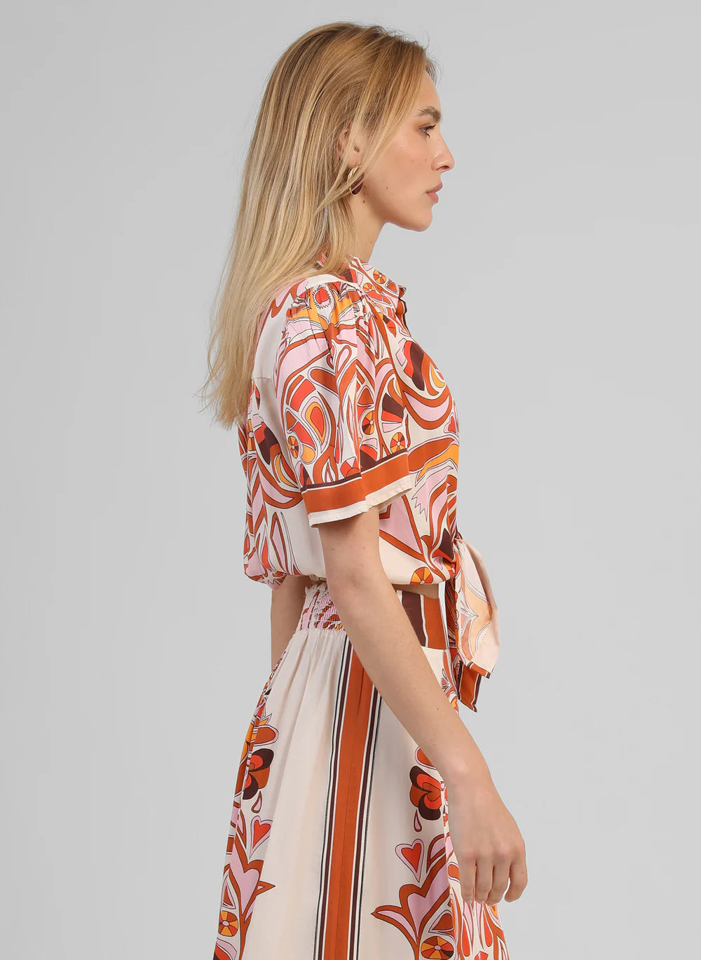 AN'GE "Suzalia Shirt" (Venicia Caramel)