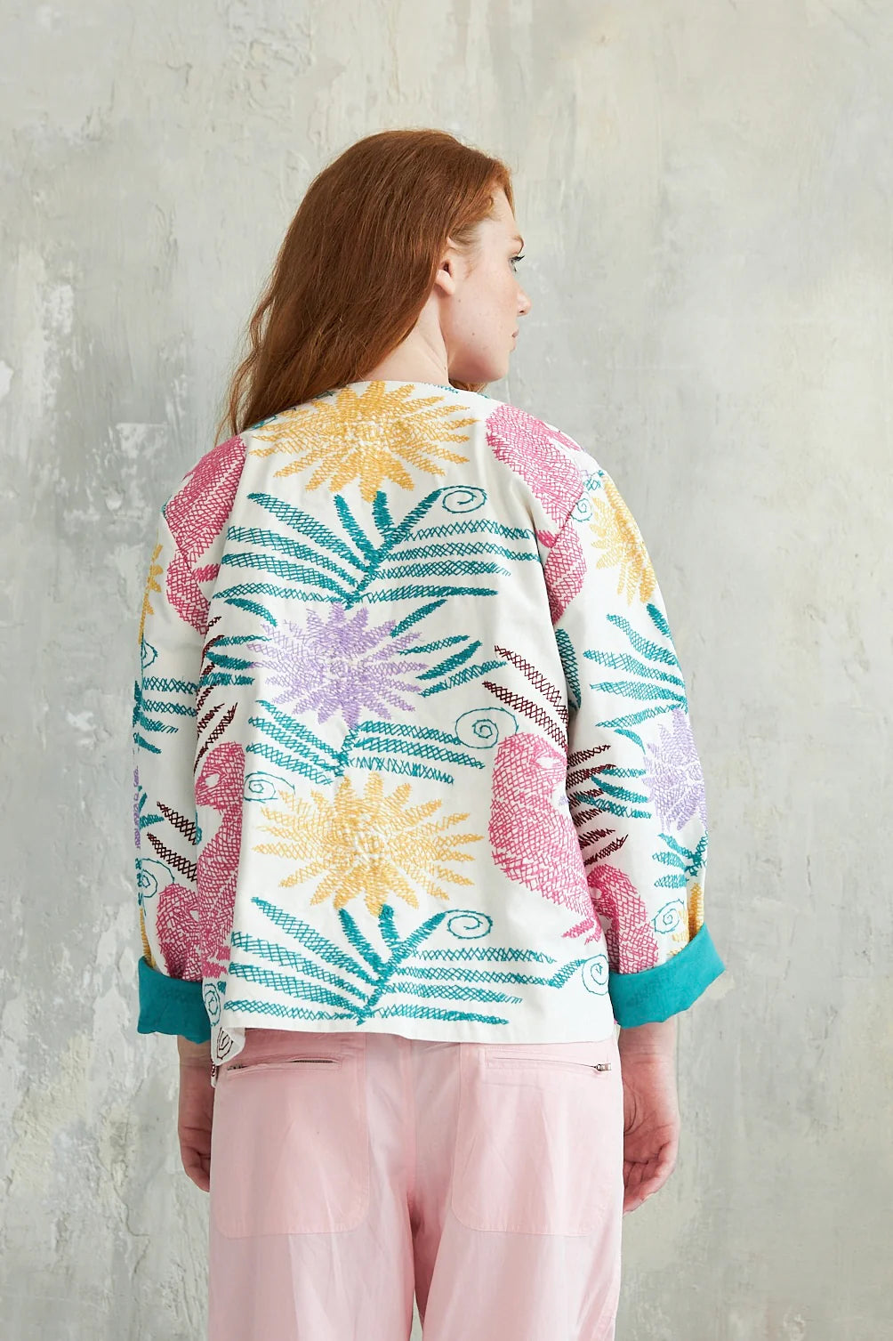 CHICO SOLEIL "Talia Jacket" (White /Multi)