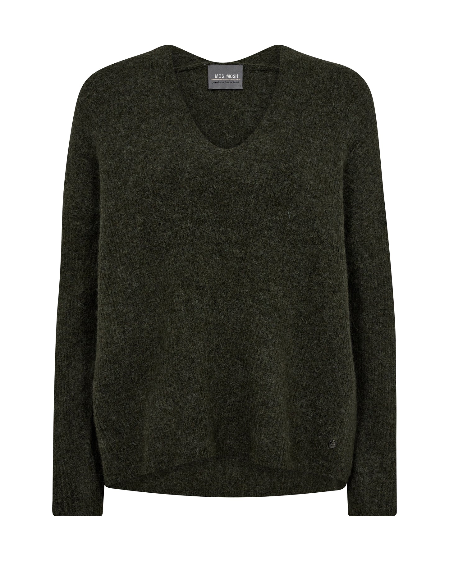 MOS MOSH "MMThora V Neck Knit" (Grape Leaf)