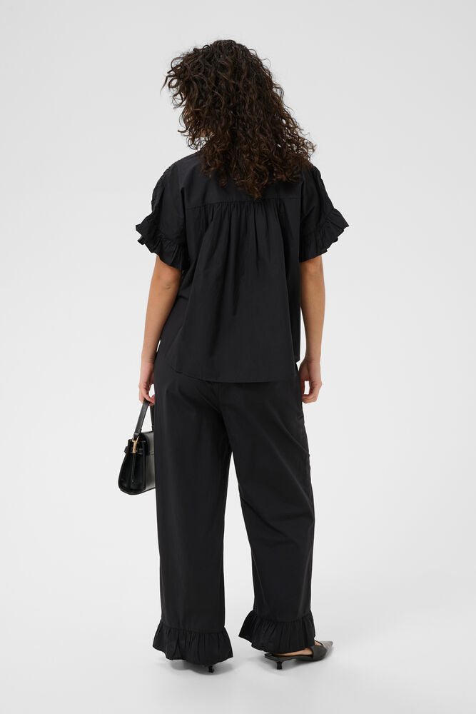 KAFFE "KAVerdina Flounce Shirt" ( Black Deep)