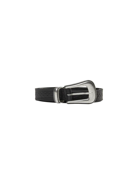 embossed vintage-inspired belt by mos mosh