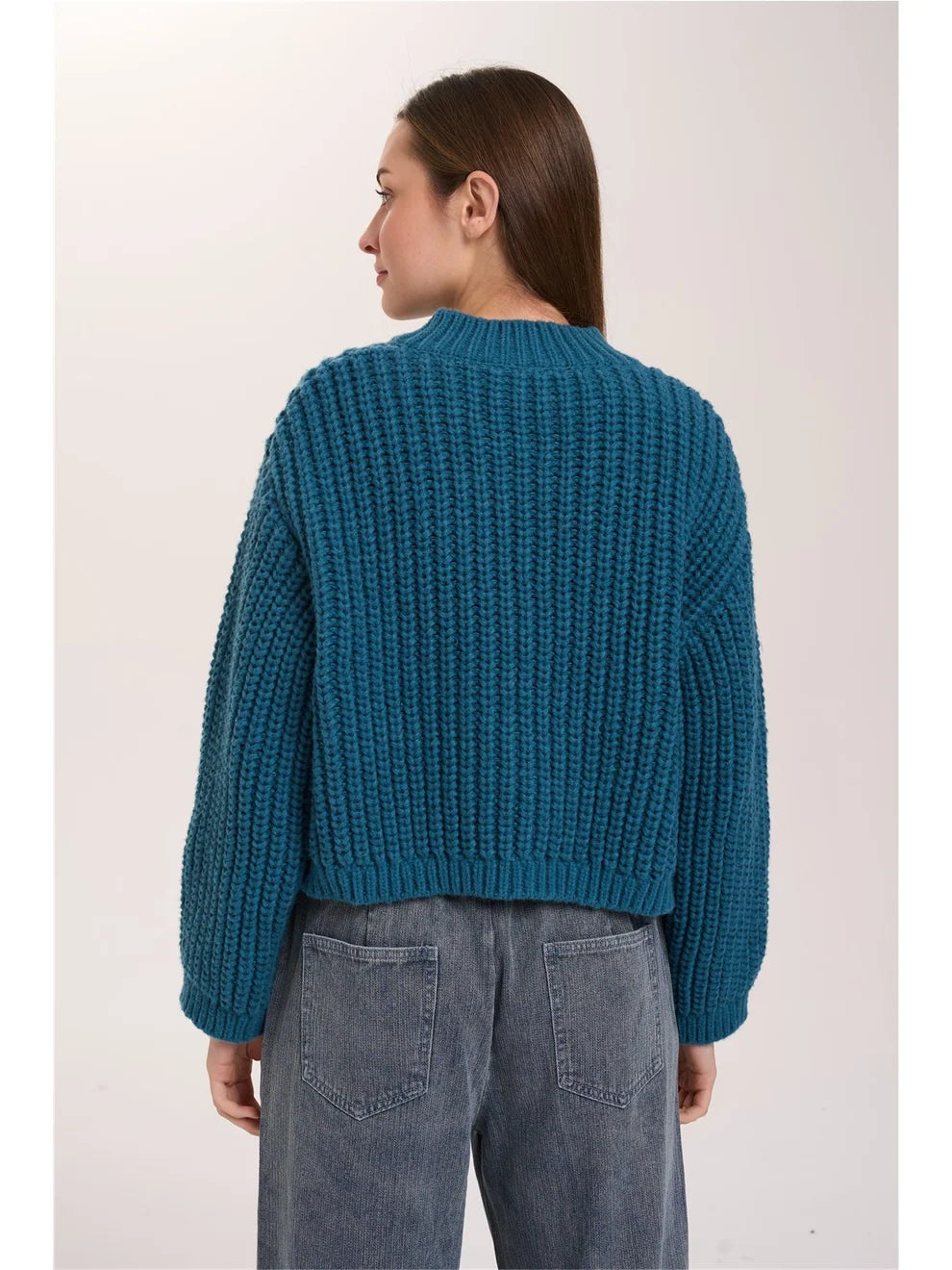 41430b "Violet Cardigan " (Petrol)