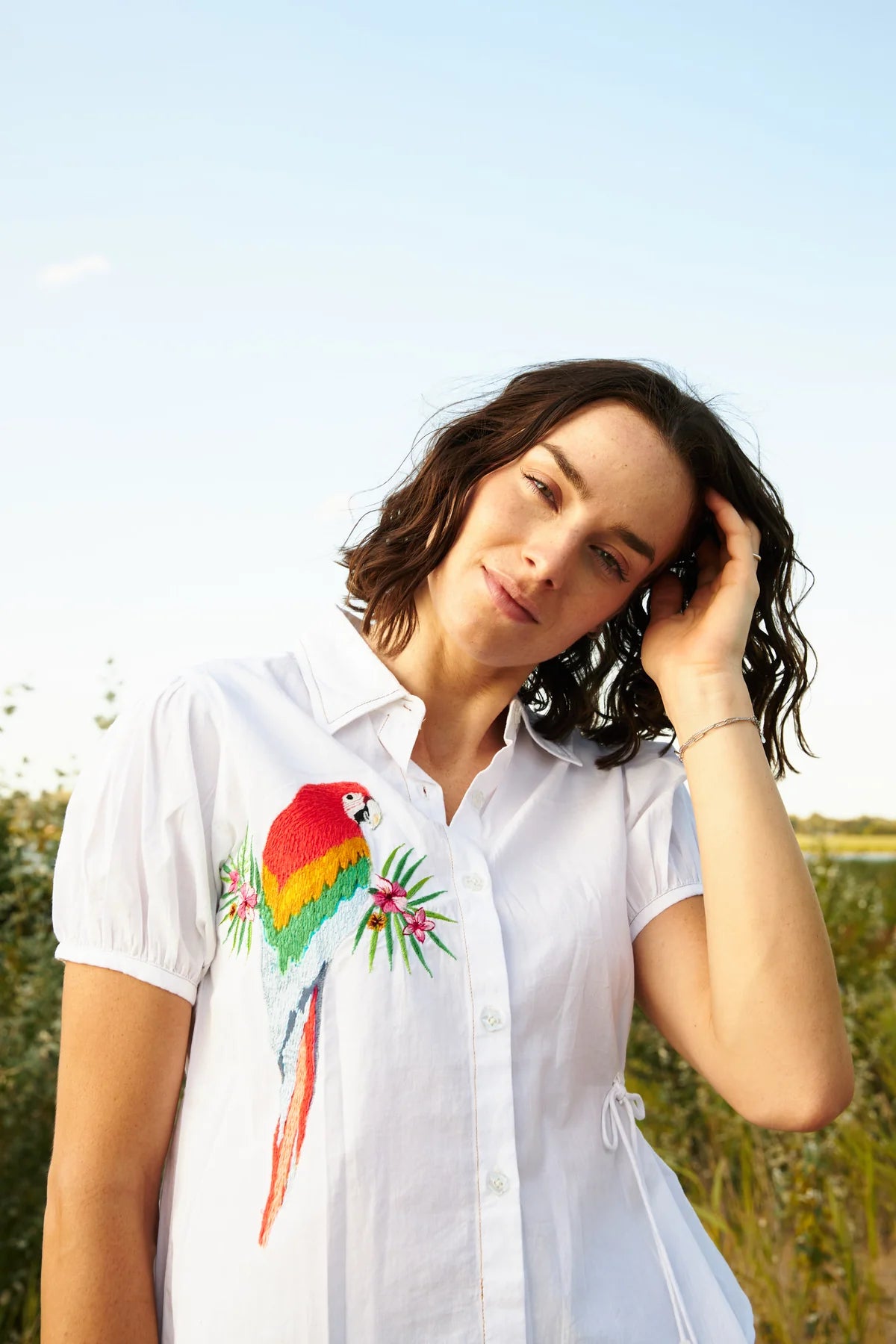 CHICO SOLEIL "Wabban Shirt" (White)