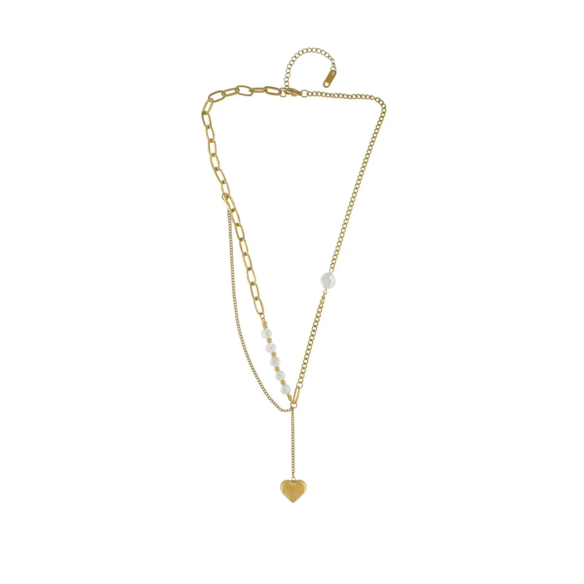 DANSK "Love Waterproof Heart Necklace"  (Gold Plated)