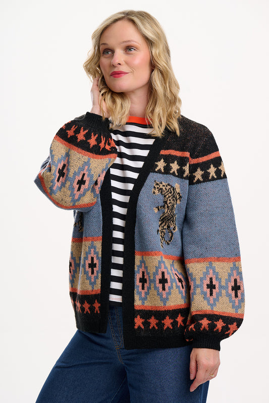 SUGARHILL "Yvette Cardigan" (Multi Climbing Tigers)