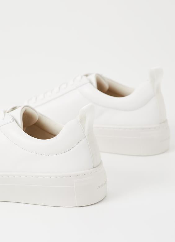 zoe platform trainer by Vagabond shoemakers; white lace up trainer with platform heel. SNEAKERS