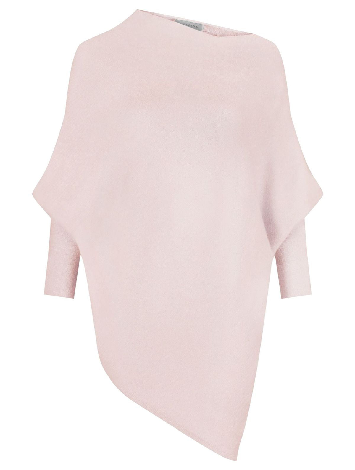 Brightly coloured one size asymmetric jumper for winter 