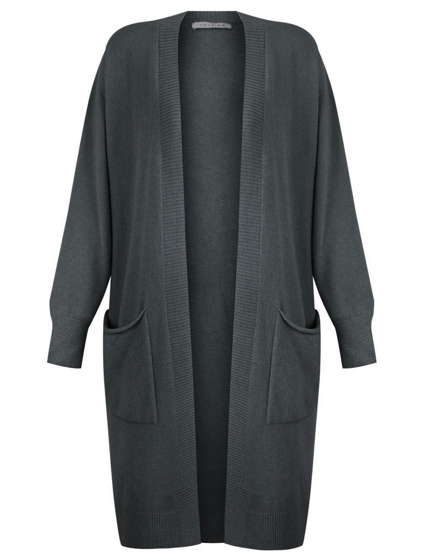 Brightly coloured long winter cardigan for winter 